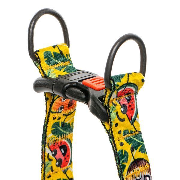 Шлея для собаки ТМ HIDOG "Crazy yellow fruits", размер XS (обхват грудной клетки 26-40см, ширина-10мм) 125.1057 фото