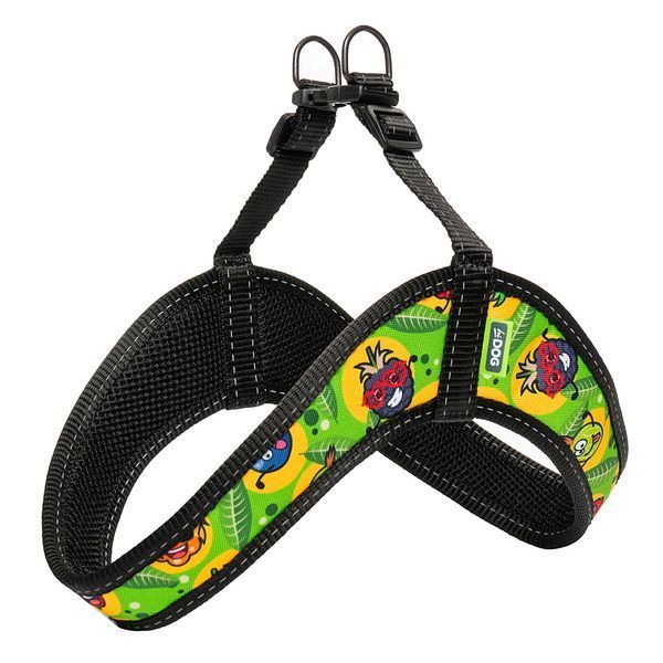 Шлея для собаки ТМ HIDOG COMFORT "Crazy green fruits", розмір XXS (обхват грудної клітини 28-34см) 135.1055 фото