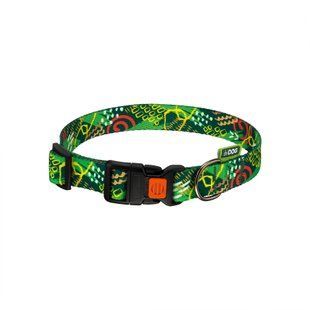Нашийник для собаки ТМ HIDOG "Abstraction green", розмір S (ширина 16мм, обхват шиї 25-33см) 102.1045 фото