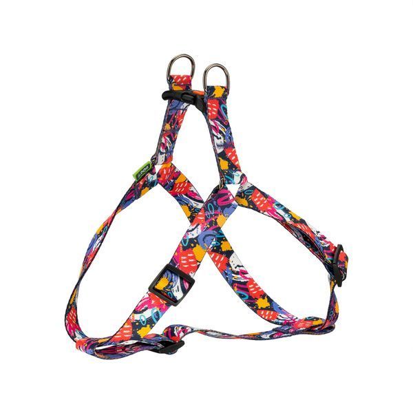Шлея для собаки ТМ HIDOG "Abstraction purple", розмір XS (обхват грудної клітини 26-40см, ширина-10мм) 125.1044 фото