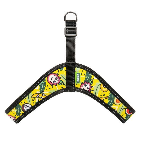 Шлея для собаки ТМ HIDOG COMFORT "Crazy yellow fruits", размер XXS (охват грудной клетки 28-34см) 135.1057 фото