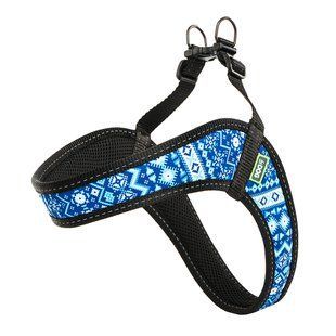 Шлея для собаки ТМ HIDOG COMFORT "Вышиванка синяя", размер XXS (охват грудной клетки 28-34см) 135.1047 фото