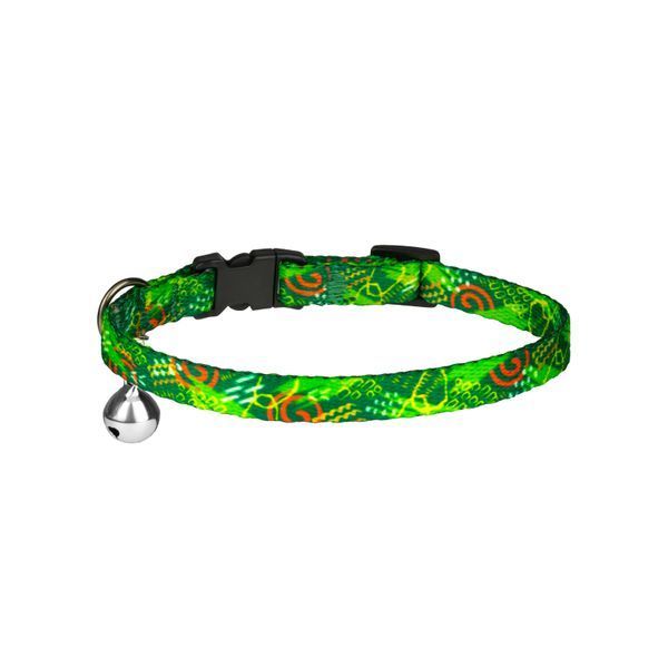 Нашийник для кота ТМ HIDOG "Abstraction green", розмір XS (ширина 10мм, обхват шиї 18-28см) 101.1045 фото