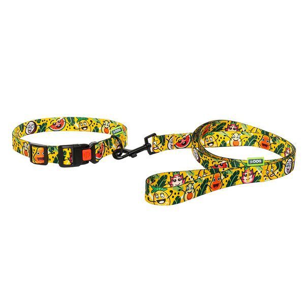Повідець для собаки ТМ HIDOG "Crazy yellow fruits", розмір XS (ширина 10мм, довжина 152см) 120.1057 фото