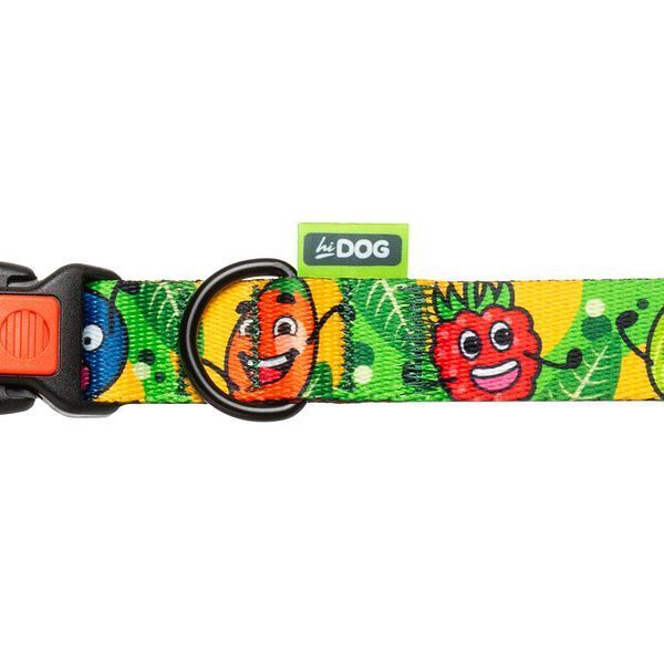 Ошейник для собаки ТМ HIDOG "Crazy green fruits", размер S (ширина 16мм, обхват шеи 25-33см) 102.1055 фото