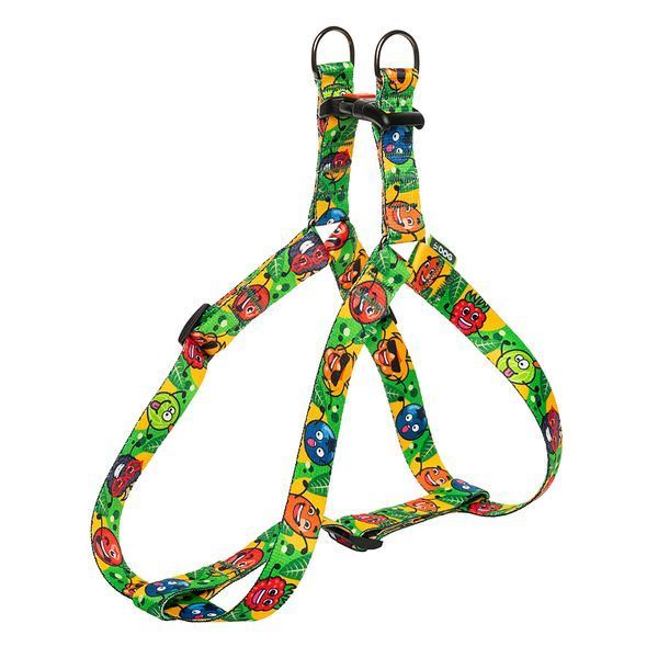 Шлея для собаки ТМ HIDOG "Crazy green fruits", розмір XS (обхват грудної клітини 26-40см, ширина-10мм) 125.1055 фото
