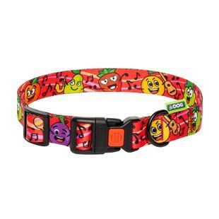 Нашийник для собаки ТМ HIDOG "Crazy red fruits", розмір S (ширина 16мм, обхват шиї 25-33см) 102.1056 фото